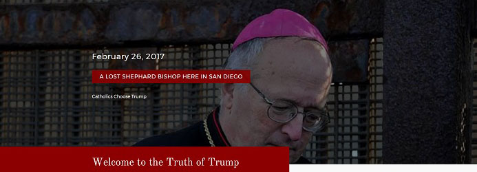 Bishop McElroy asks Catholics to resist our president's policies
